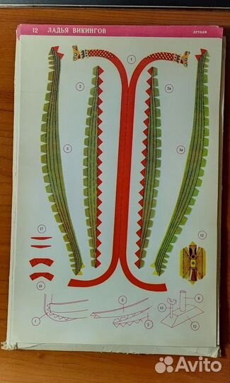 Сборная модель корабля СССР Ладья викингов