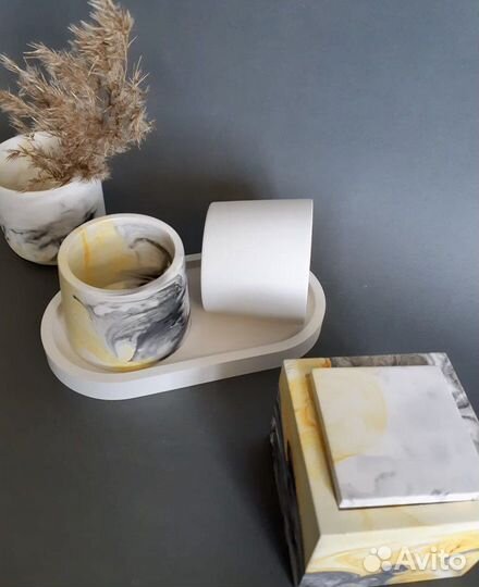 Набор кашпо/ подсвечники/ тара для свечей