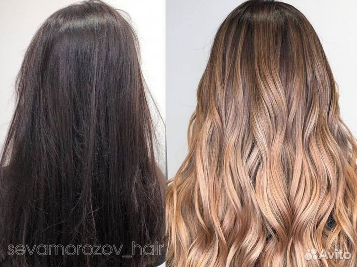 Модели на сложное окрашивание: балаяж, аэртач