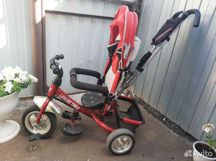 Трехколесный велосипед коляска
