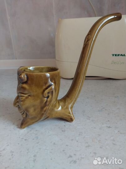 Сувенир Чёртик, выс. 9см, с трубкой16см