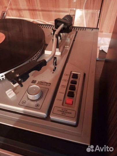 Проигрыватель винила вега 109 с колонками