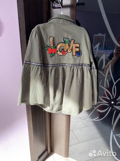 Рубашка для девочки104-110