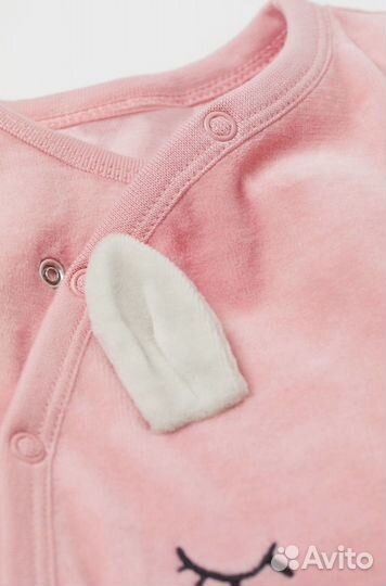 H&M новый флисовый комбинезон поддева 56