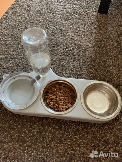 Миска тройная для кошек для собак