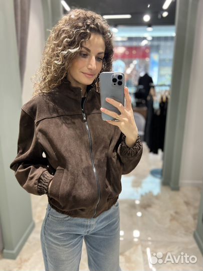 Бомбер жакет Vicolo натуральная замша Италия