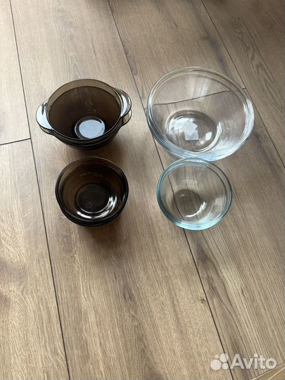 Стеклянные салатники IKEA + миски