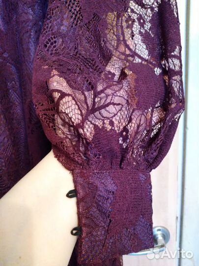 Платье праздничное гипюровое