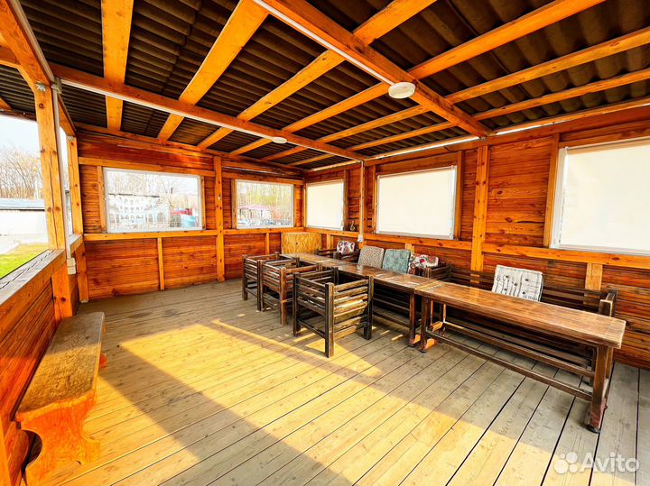 Аренда беседки с мангалом и детской игровой