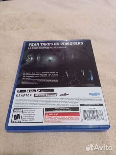 Диск The callisto protocol, ps5