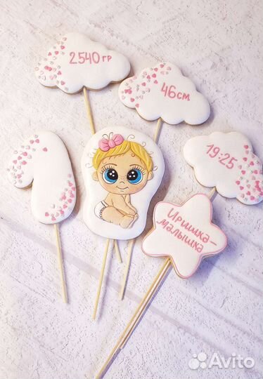 Имбирные пряники на заказ, топперы на торт