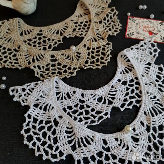 Воротнички вязаные