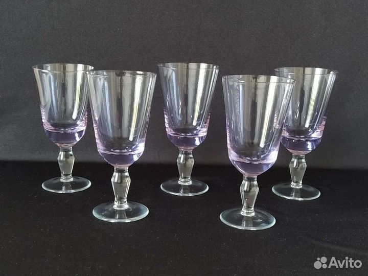 Рюмки, цветное стекло, СССР