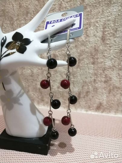 Серьги длинные lady Collection