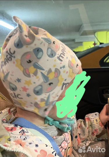 Шапочка для девочки на весну 44-46