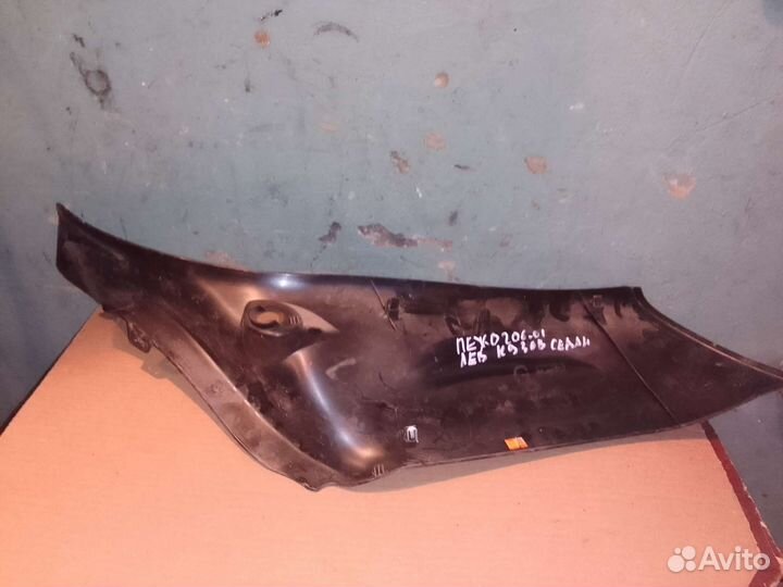 Обшивка стойки задняя нижняя левая Peugeot 206