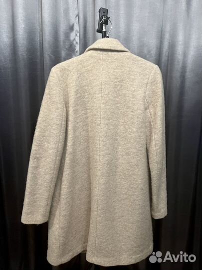 Пальто шерстяное zara 42 44