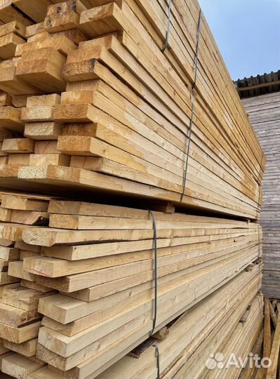 Доска обрезная сосна ель