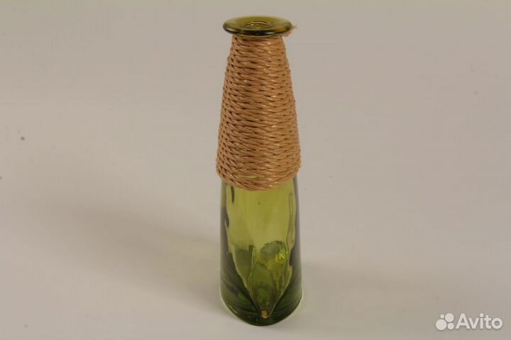 Ваза зеленое стекло