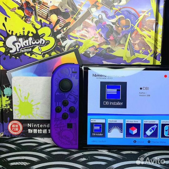 Nintendo Switch Oled Splatoon 3 PicoFly 300 гб
