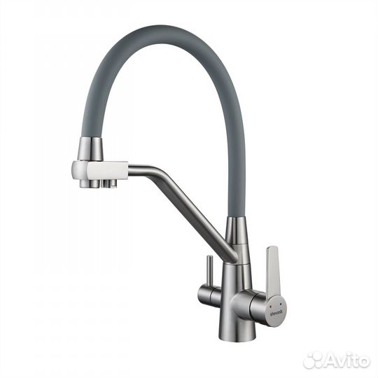 Кухонный смеситель фильтр сатин Shevanik S968L