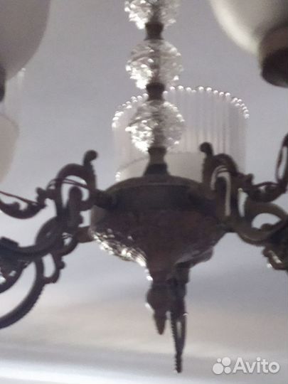 Люстра советская СССР хрустальная