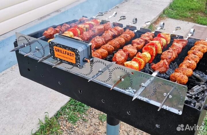 Идеальный шашлык всегда Электровертел для мангала