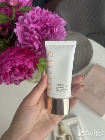 Набор с спф Su:m37 sun away tone up sun block
