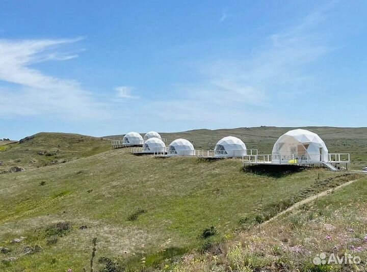 Глэмпинг сфера, геокупол диаметр 6м