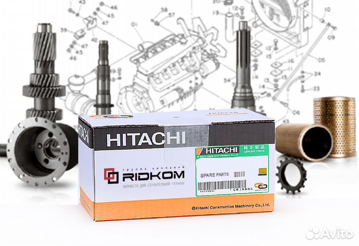 Hitachi zx450h-1 катушка соленоида электромагнитны