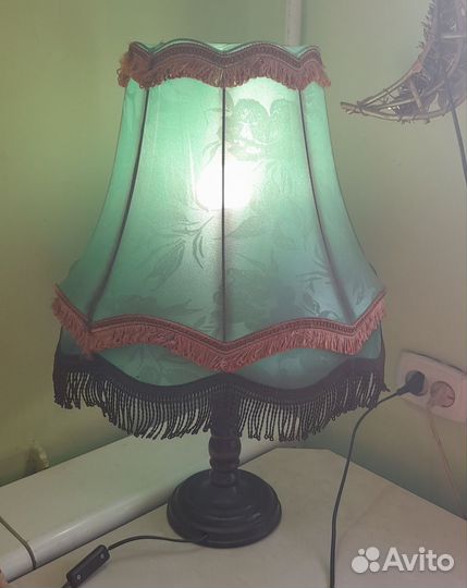 Винтажный абажур, настольный