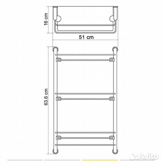 Полка для ванной