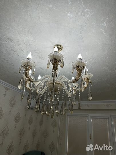 Люстра подвесная потолочная бу