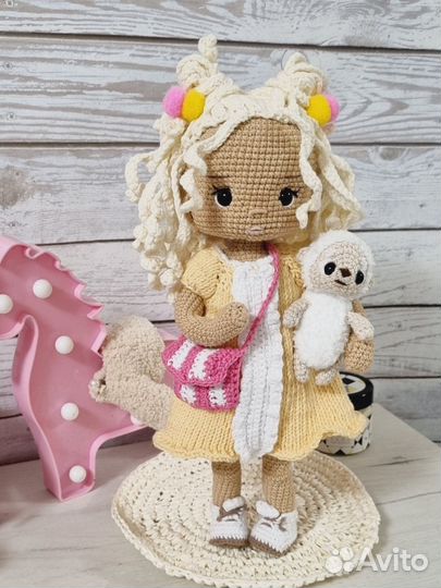Кукла вязаная ручной работы