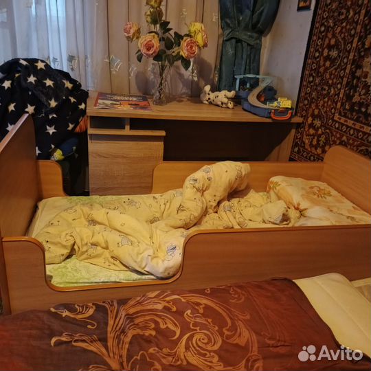 Детская кровать от 3 лет с бортиками