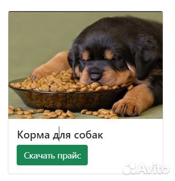 Кормма для собак