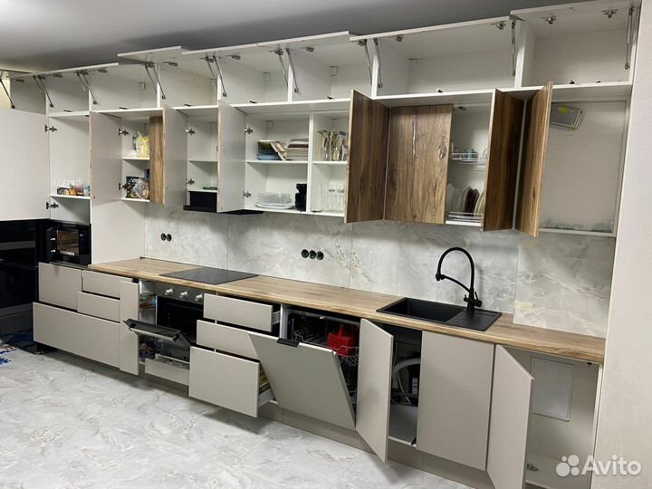 Кухня прямая в новостройку под заказ
