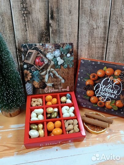 Сладкий новогодний подарок 2025 орехи #9