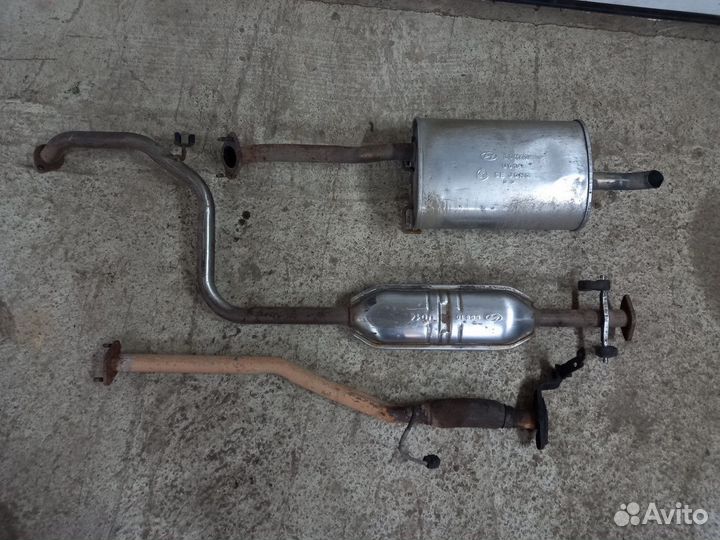 Глушитель резонатор Hyundai accent