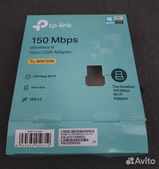 Wi-Fi адаптер TP-link TL-WN725N