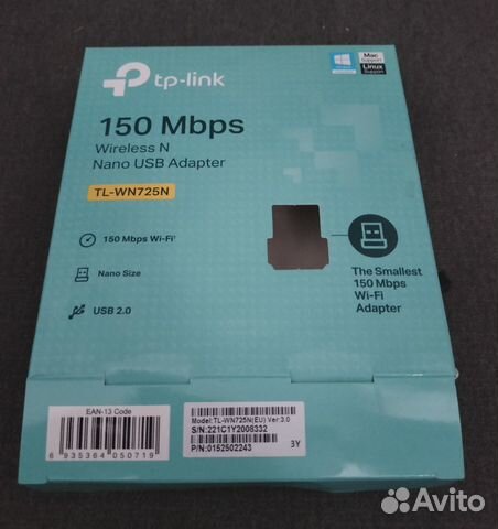 Wi-Fi адаптер TP-link TL-WN725N