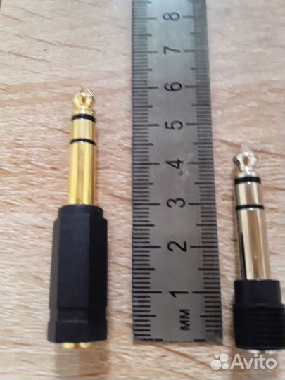 Адаптер переходник jack 3.5 на jack 6.3