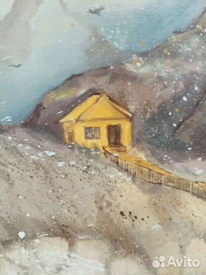 Картина зимний пейзаж