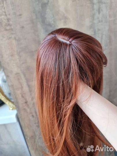 Парик Рыжий/медный длинный