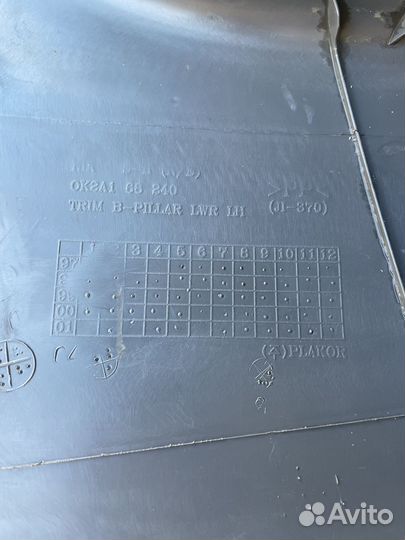 Накладка средней стойки Киа Спектра