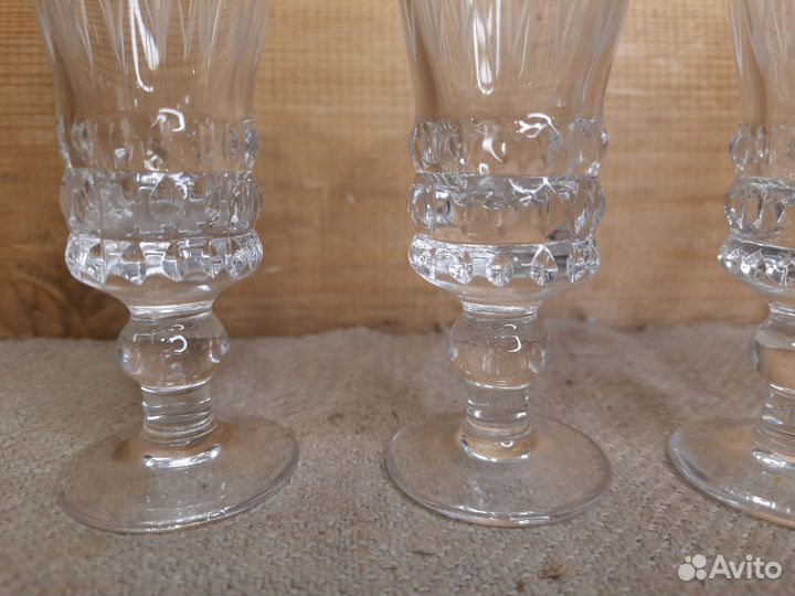 Хрустальные рюмки на ножке СССР