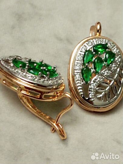 Серьги медицинское золото