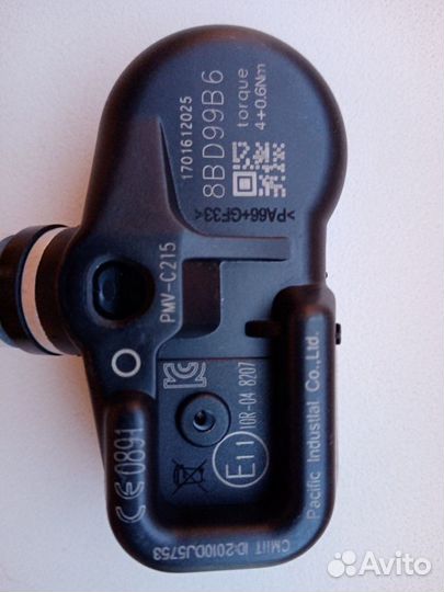 Датчики давления в шинах Toyota, Lexus