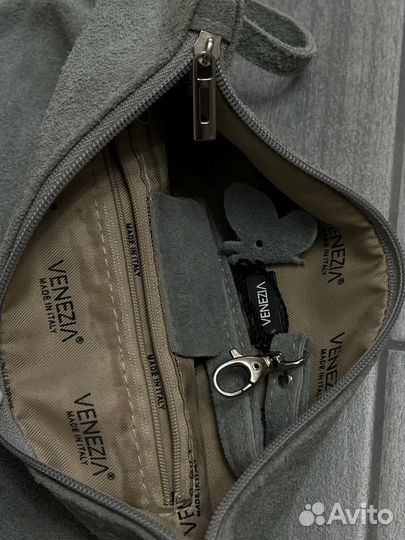 Сумка женская натуральная замша Италия