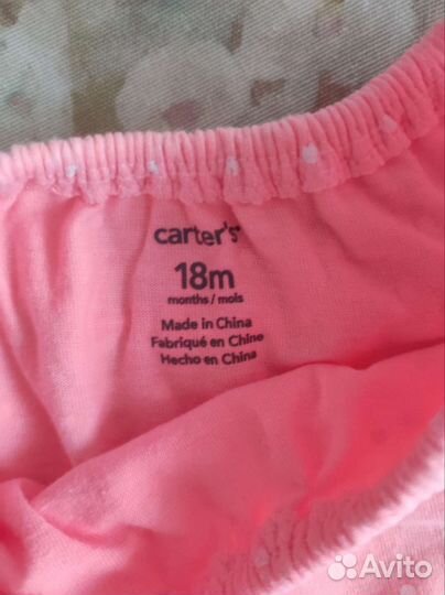 Платье боди для девочки Carter's 18 m